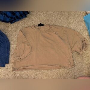 Vici tan crop top size small